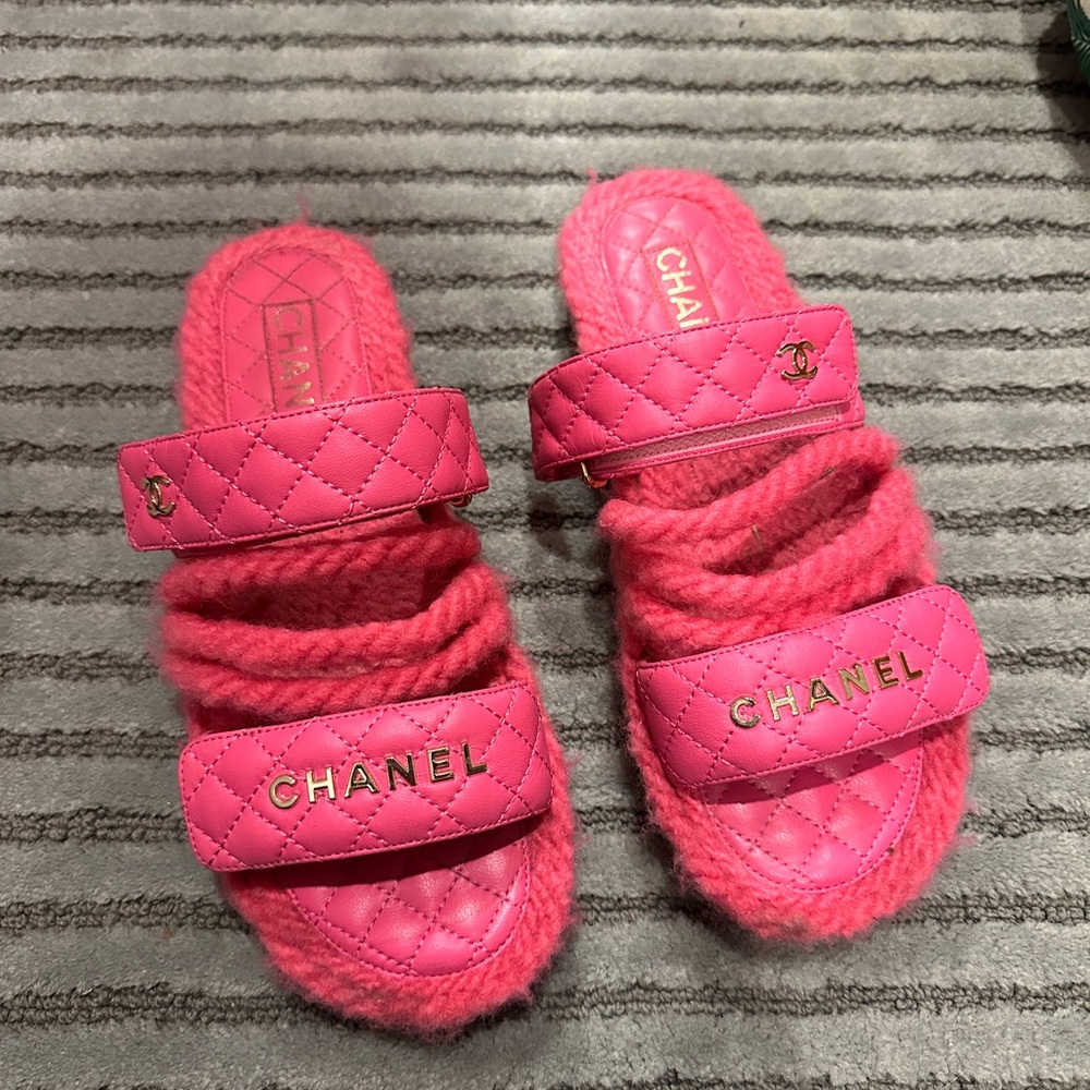 Chanel Pink Sandals